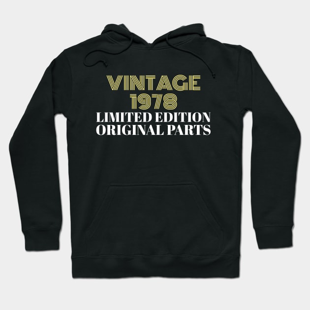 Vintage 1978 Limited Edition Original Parts Hoodie by Green Zen Culture